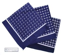Nautical Bandanas, Navy Blue - SOLD OUT