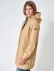 Women's Long Waterproof Jacket with Hood, Sand