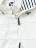 Women's Hooded Lightweight Sailor Raincoat with Toggles, White
