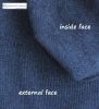 Men's Zip Neck Ribbed Knit Sweatshirt, Denim Blue