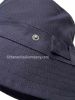 Unisex Water Repellent Bucket Hat, Navy Blue Cotton