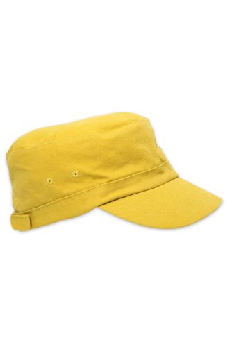 Canvas Hat, Distressed Yellow