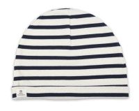Little Sailor Cotton Stripe Hat (kids), Cream/Navy Blue