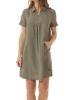 Summer Linen Dress, Khaki