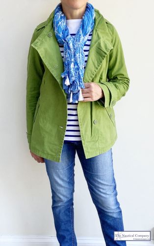 Ladies' Funnel Neck Jacket, Grass Green - SOLD OUT