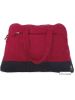 Large Zip Beach Bag, Burgundy Red
