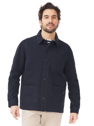 Men's Chore Jacket, Navy Blue, Heavy Cotton