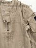 Hooded Canvas Jacket with Zip, Camel