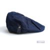 Waxed Cotton Flat Cap Hat, Navy Blue - SOLD OUT