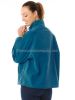 Women's Half Zipped Fisherman's Smock, Teal Blue