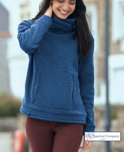 Women's Lightweight Fleece Sweatshirt, Blue