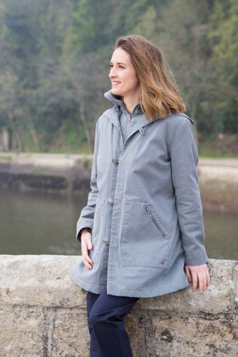 Women's Mousqueton Winter Quilted Coat, Grey