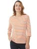 3/4 Sleeve Stripe Top, Cream/Copper