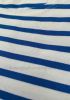 3/4 Sleeve Stripe Top, Cream/Dark Royal Blue
