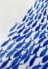 Large Tote Bag, Cream with Shoal of Fish Print