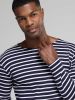 Armor Lux Men's Breton Shirt, Thick Cotton, Navy/White 