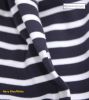 Long Breton Striped Cotton Scarves, White/Navy Blue/Red