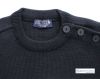 Men's Breton Sweater, Navy, Wool Mix