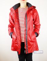 Women's Lined Raincoat, Red - SOLD OUT