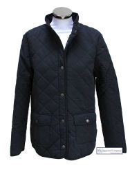 Women's Spring Quilted Jacket, Navy Blue