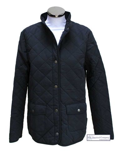 Women's Spring Quilted Jacket, Navy Blue (only UK18 - FR46 - US14 left)