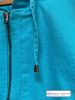 Women's Cotton Jacket with Hood, Turquoise (only UK12 & 14 left)