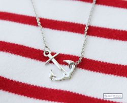 Sterling Silver Anchor Necklace