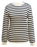 Women's Breton Sweater (cream & navy)
