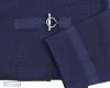 Women's Long French Navy Blue Knit Jacket - SOLD OUT