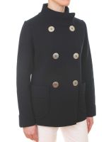 Women's Double Breasted Nautical Peacoat Style Knit Jacket (only UK16 - FR44 - US12 left)