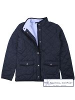 Women's Quilted Jacket, Navy Blue with fleece lining