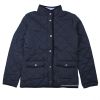 Women's Winter Quilted Jacket, Navy Blue with fleece lining