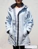 Women's Lined Raincoat with Hood, Light Blue
