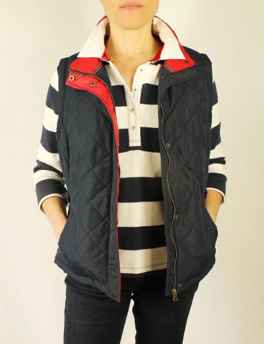 Women's Navy Blue Quilted Gilet (only UK10 and 12 left)