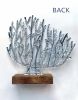 Silver Tin Coral on Stand Ornament