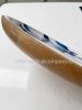 Mango Wood Round Platter - Blue Fishes