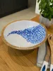 Mango Wooden Salad Bowl with Shoal of Fish