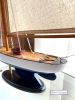 Small Sailing Boat Model - While/Navy Hull