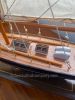 Classic Sailing Yacht Model - Navy Blue Hull