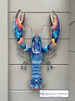 Colourful Blue Lobster Wall Hanging Art