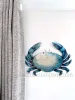 Large Blue Crab Wall Hanging Art