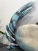 Large Blue Crab Wall Hanging Art