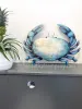Large Blue Crab Wall Hanging Art